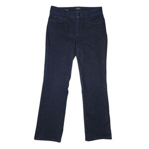 NYDJ Not Your Daughters Jeans Womens Size 4P Blue Denim Marilyn Straight Leg